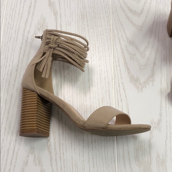 Tassel Ankle-Wrap Heels - Picture 4 of 5